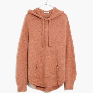 Madewell Wilmington Pink Rust Hooded Wool Sweater Women’s Small